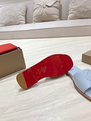 Okify Christian Louboutin Blue Slides 1.5cm EU34-43 - 4