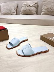 Okify Christian Louboutin Blue Slides 1.5cm EU34-43 - 6
