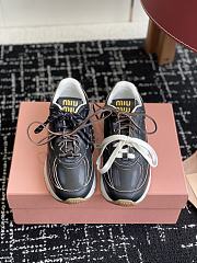 Okify MiuMiu Black Sneakers With 3 Laces 5cm EU35-40 - 1