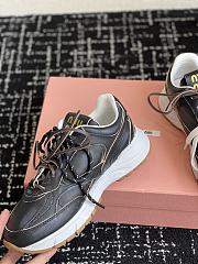 Okify MiuMiu Black Sneakers With 3 Laces 5cm EU35-40 - 4