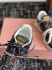 Okify MiuMiu Black Sneakers With 3 Laces 5cm EU35-40 - 2