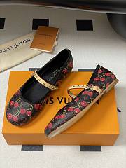 Okify Louis Vuitton Romy Cherry Ballet Shoes In Black EU35-41 - 3