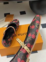 Okify Louis Vuitton Romy Cherry Ballet Shoes In Black EU35-41 - 2