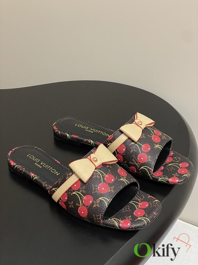 Okify Louis Vuitton x TM Cherry Slides In Brown EU35-41 - 1