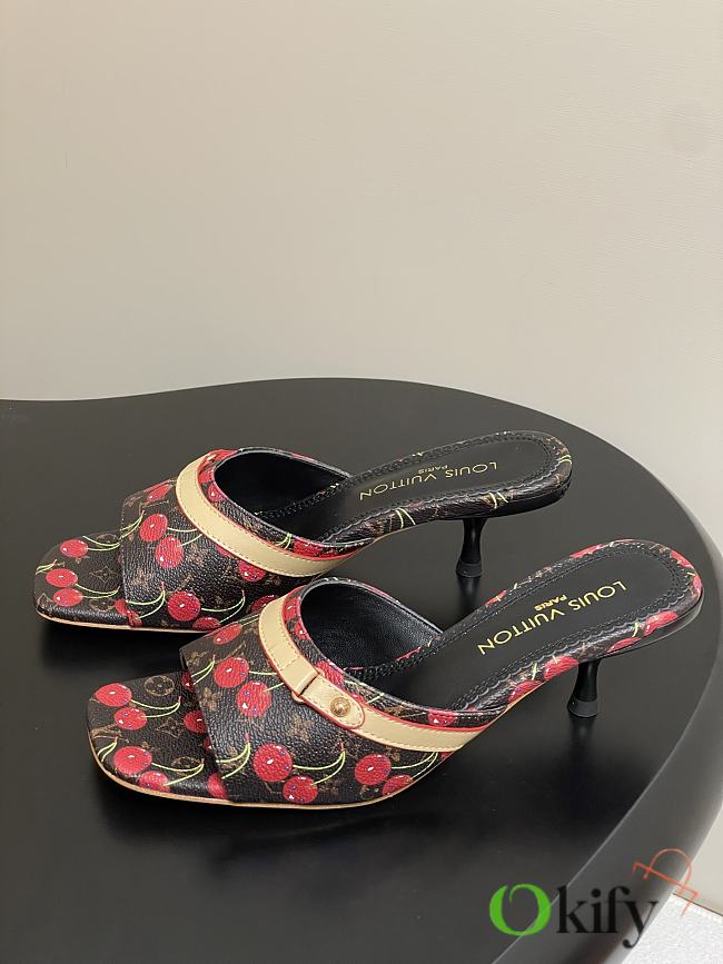Okify Louis Vuitton x TM Cherry High Heel Sandals In Brown 6cm EU35-41  - 1