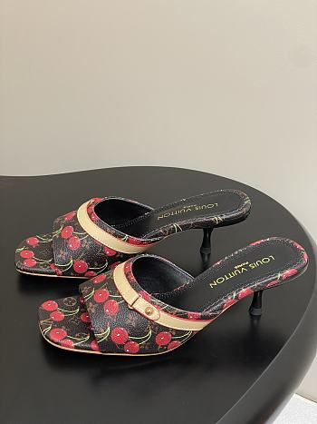 Okify Louis Vuitton x TM Cherry High Heel Sandals In Brown 6cm EU35-41 