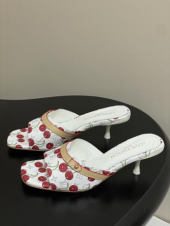Okify Louis Vuitton x TM Cherry High Heel Sandals In White 6cm EU35-41