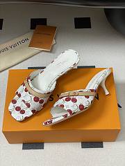 Okify Louis Vuitton x TM Cherry High Heel Sandals In White 6cm EU35-41 - 4