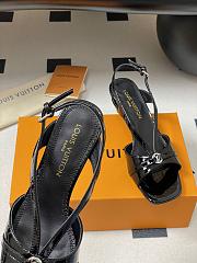 Okify Louis Vuitton Black High Heel Sandals 4.5cm EU35-41  - 5