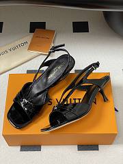 Okify Louis Vuitton Black High Heel Sandals 4.5cm EU35-41  - 4