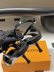 Okify Louis Vuitton Black High Heel Sandals 4.5cm EU35-41  - 2
