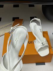 Okify Louis Vuitton White High Heel Sandals 4.5cm EU35-41  - 5