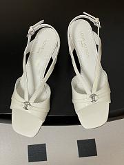 Okify Louis Vuitton White High Heel Sandals 4.5cm EU35-41  - 2
