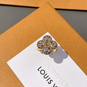 Okify Louis Vuitton Pink Diamond Four-Leaf Clover Ring  - 5