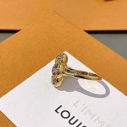Okify Louis Vuitton Pink Diamond Four-Leaf Clover Ring  - 2