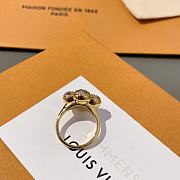 Okify Louis Vuitton Pink Diamond Four-Leaf Clover Ring  - 3