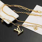 Okify Louis Vuitton Gold Necklace 23458 - 3