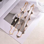 Okify Prada Black/White Logos Bracelet  - 4