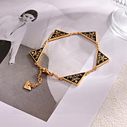 Okify Prada Black/White Logos Bracelet  - 3