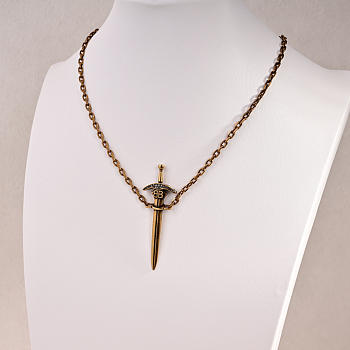 Okify Balenciaga Sword Necklace 