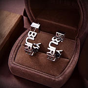 Okify Burberry Silver Hoop Earrings  - 1