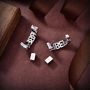 Okify Burberry Silver Hoop Earrings  - 2