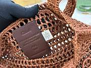Okify Chloe Summer Banana Raffia Tote Bag In Brown 33x37x2cm  - 6