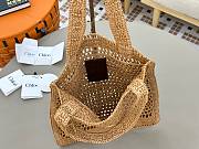 Okify Chloe Summer Banana Raffia Tote Bag In Beige 33x37x2cm  - 5