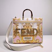 Okify Fendi x Versace Sunshine Tote Bag In White 35x17x31cm 23477 - 1