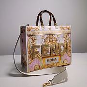 Okify Fendi x Versace Sunshine Tote Bag In White 35x17x31cm 23477 - 5