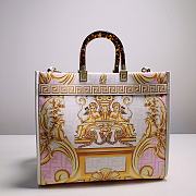 Okify Fendi x Versace Sunshine Tote Bag In White 35x17x31cm 23477 - 4