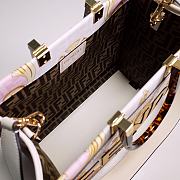 Okify Fendi x Versace Sunshine Tote Bag In White 35x17x31cm 23477 - 3