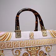 Okify Fendi x Versace Sunshine Tote Bag In White 35x17x31cm 23477 - 2