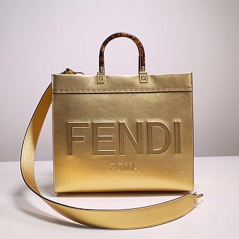 Okify Fendi Sunshine Gold Tote Bag 35x17x31cm
