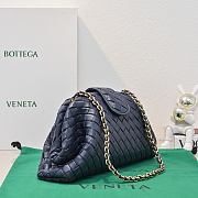 Okify Bottega Veneta Teen Lauren 1980 With Chain Bag In Dark Blue 31.5x16.5x11cm - 3