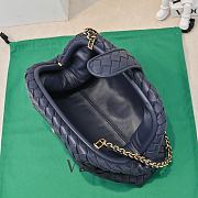 Okify Bottega Veneta Teen Lauren 1980 With Chain Bag In Dark Blue 31.5x16.5x11cm - 2