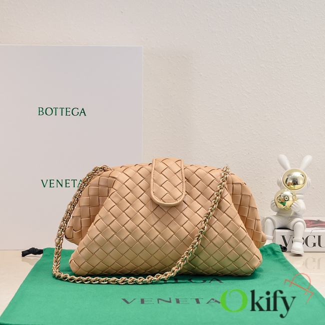 Okify Bottega Veneta Teen Lauren 1980 With Chain Bag In Nude 31.5x16.5x11cm - 1