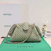 Okify Bottega Veneta Teen Lauren 1980 With Chain Bag In Light Green 31.5x16.5x11cm - 1