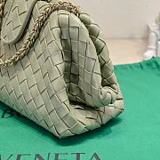 Okify Bottega Veneta Teen Lauren 1980 With Chain Bag In Light Green 31.5x16.5x11cm - 3