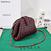 Okify Bottega Veneta Small 1980 Dark Red Bag 27x15x8cm - 5