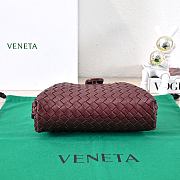 Okify Bottega Veneta Small 1980 Dark Red Bag 27x15x8cm - 4
