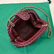 Okify Bottega Veneta Small 1980 Dark Red Bag 27x15x8cm - 3