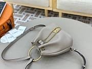Okify Chloe Small Bracelet Backpack In Gray 22x20x10.5cm - 4