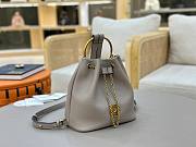 Okify Chloe Small Bracelet Backpack In Gray 22x20x10.5cm - 3