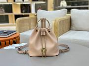 Okify Chloe Small Bracelet Backpack In Beige 22x20x10.5cm - 1
