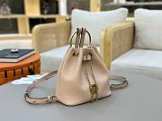 Okify Chloe Small Bracelet Backpack In Beige 22x20x10.5cm - 5