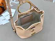 Okify Chloe Small Bracelet Backpack In Beige 22x20x10.5cm - 3