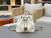 Okify Chloe Small Bracelet Backpack In White 22x20x10.5cm - 1