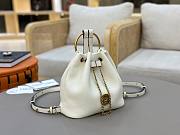 Okify Chloe Small Bracelet Backpack In White 22x20x10.5cm - 4