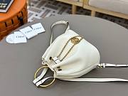 Okify Chloe Small Bracelet Backpack In White 22x20x10.5cm - 3